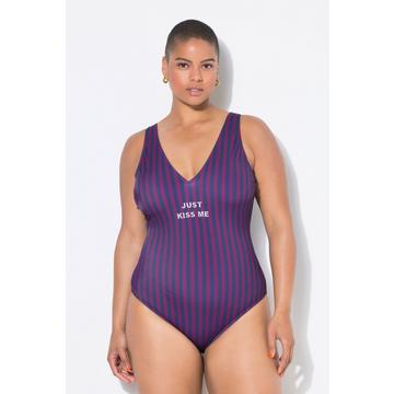 Badeanzug, Softcups, Streifen, Shaping