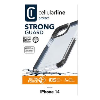 Cellularline  Backcover per cellulare iPhone 14 Trasparente, Nero 