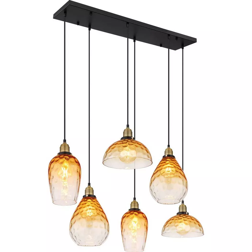 mutoni light – Hängeleuchte Salvy Metall matt 6xE27, One Size