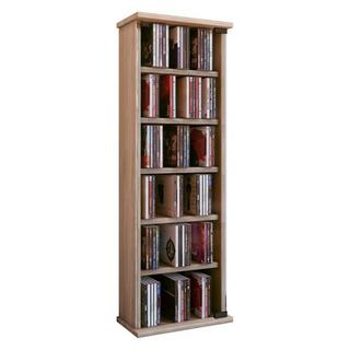 VCM CD Regal Holz Vetro | platzsparender CD Schrank mit Glastüren für 150 CDs oder 65 DVDs | Maße: H. 92 x B. 31 x T. 18 cm | elegantes DVD Regal stehend  