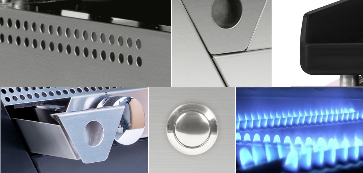 Simogas Plancha Gaz Rainbow, plaque acier  