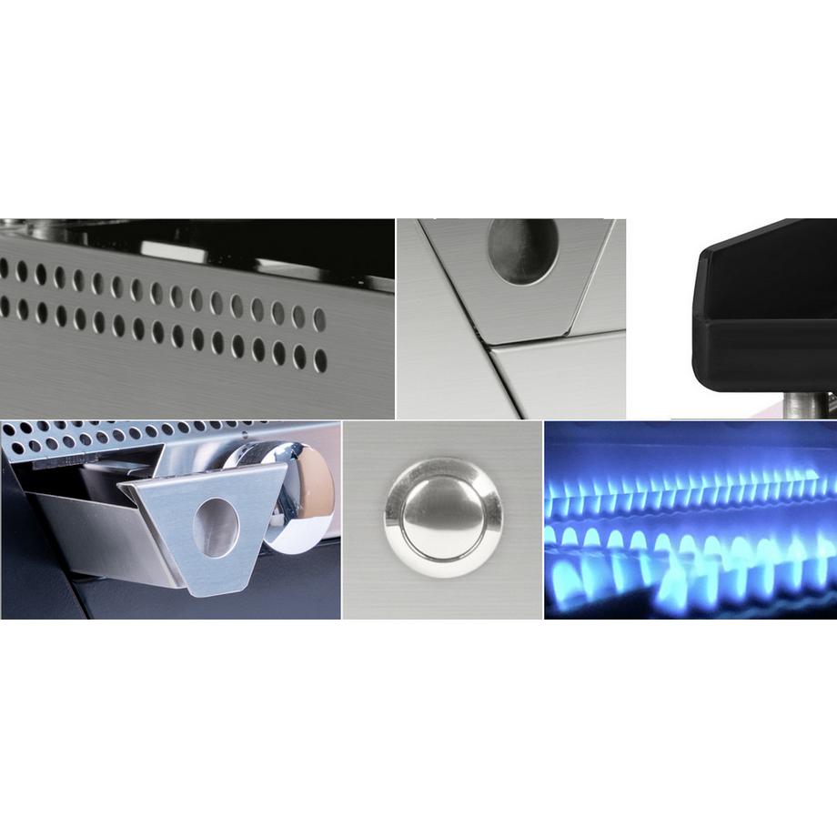 Simogas Gas-Plancha Rainbow, Stahlplatte  