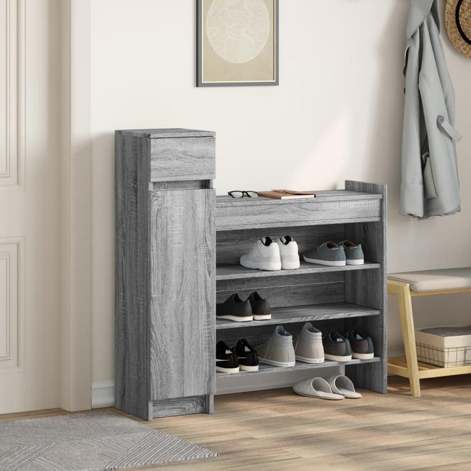 VidaXL Armoire à chaussures bois d'ingénierie  