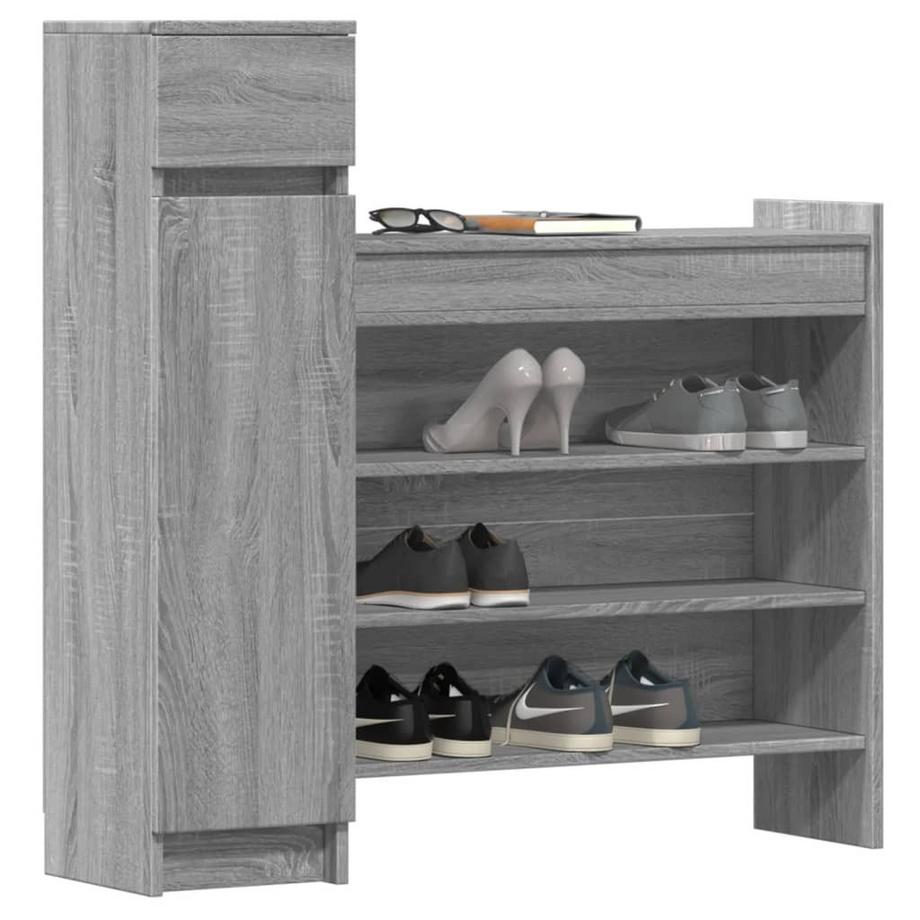 VidaXL Armoire à chaussures bois d'ingénierie  