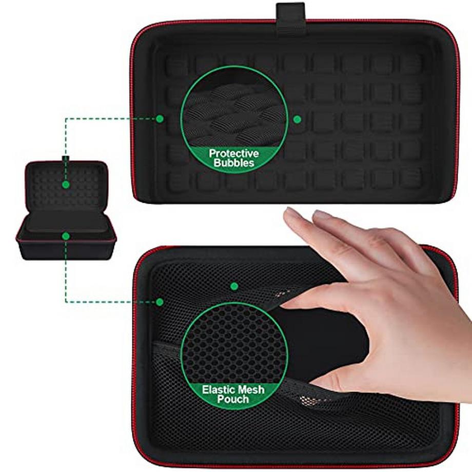 Only-bags.store  Harte Navitasche, Garmin Camper 795/780/DriveSmart 65/76/61/dēzl LGV 710/700 Navigationsgerät, extra Platz für Autoladegeräte 