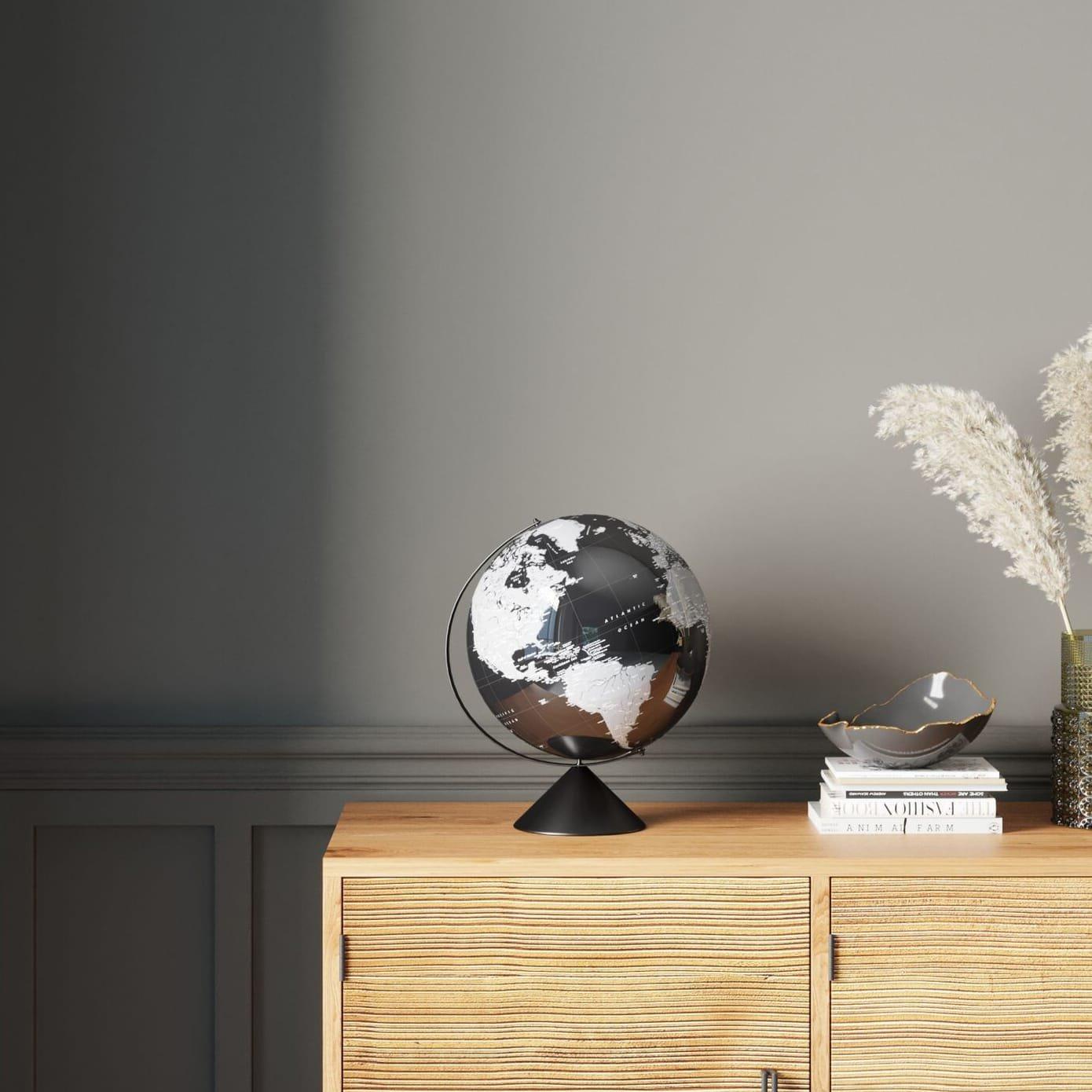 KARE Design Oggetto decorativo Globe Top nero 40  