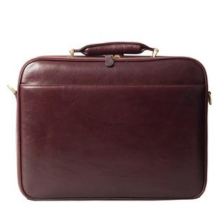 Maxwell Scott  Volterra - 17" Leder Laptoptasche 