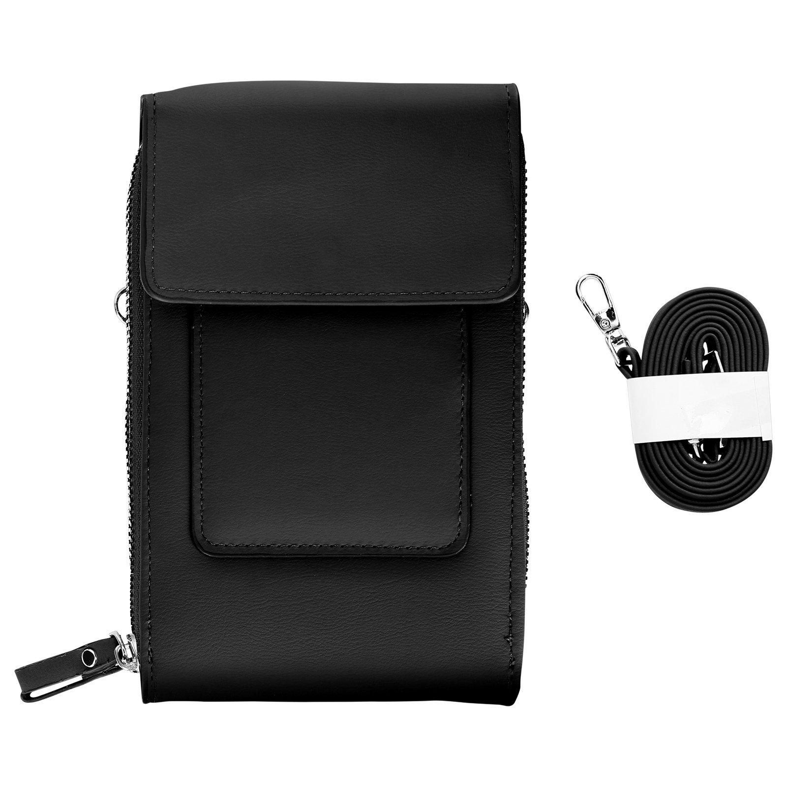 Avizar  Pochette multi-scomparto similpelle nera 