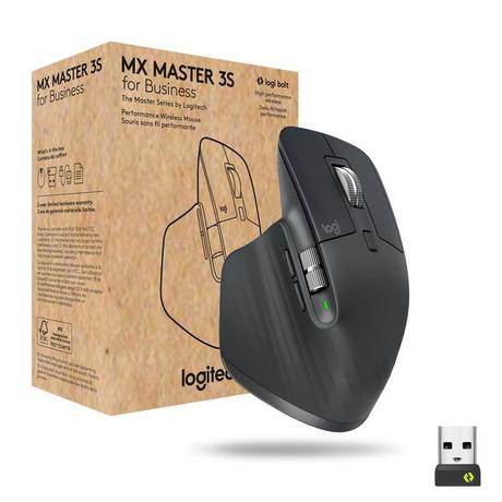 Logitech  MX Master 3s for Business Maus rechts RF Wireless + Bluetooth Laser 8000 DPI 