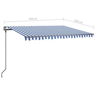 VidaXL Auvent rétractable tissu  