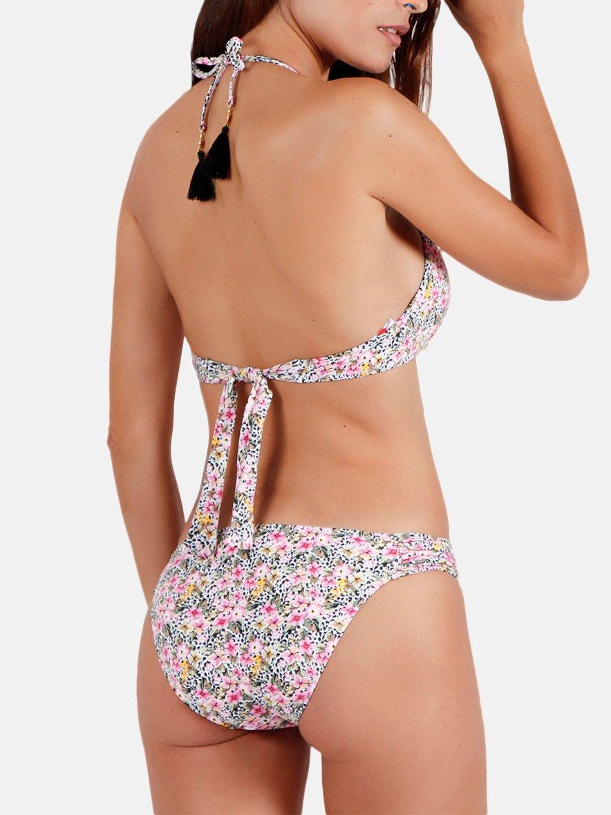 Admas  Set bikini 2 pezzi push-up Skin Pink FLowers 