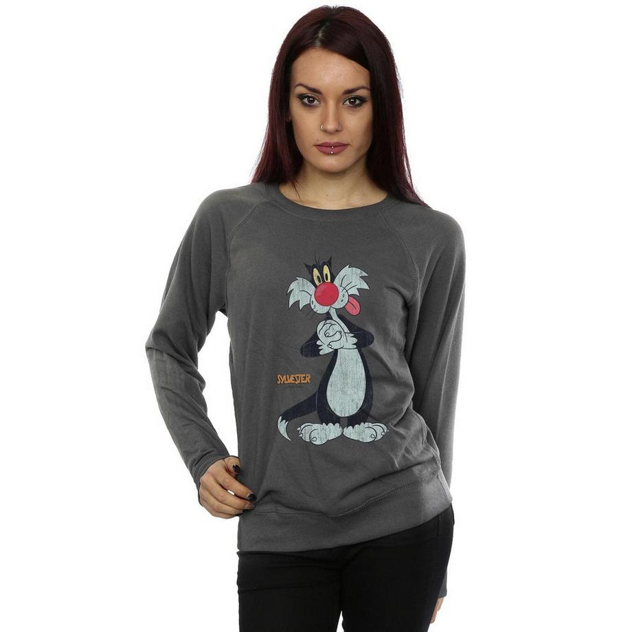 LOONEY TUNES Sylvester the Cat Bedrucktes Sweatshirt  