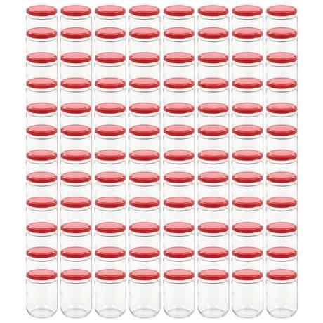 VidaXL Marmeladengläser mit deckel 96 stk. glas  