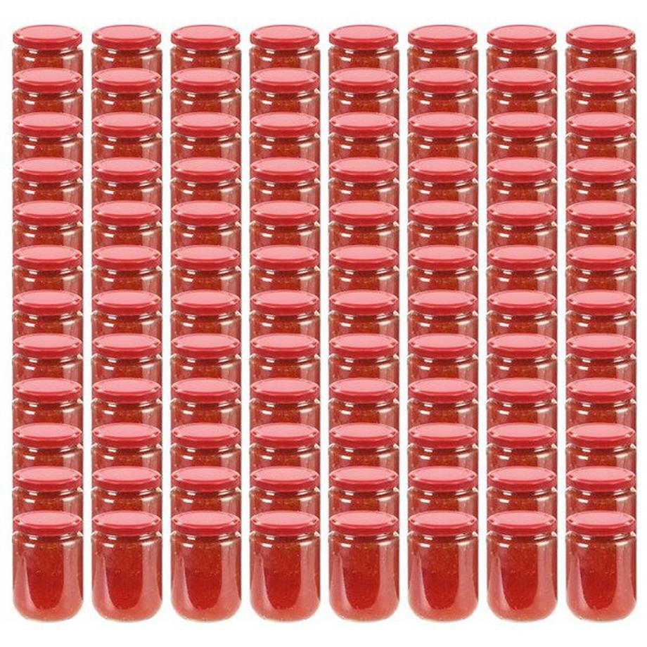 VidaXL Marmeladengläser mit deckel 96 stk. glas  