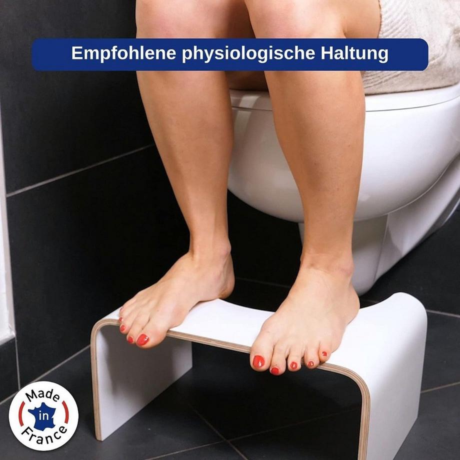 Well Care Toilettenhocker Holz Weiss  