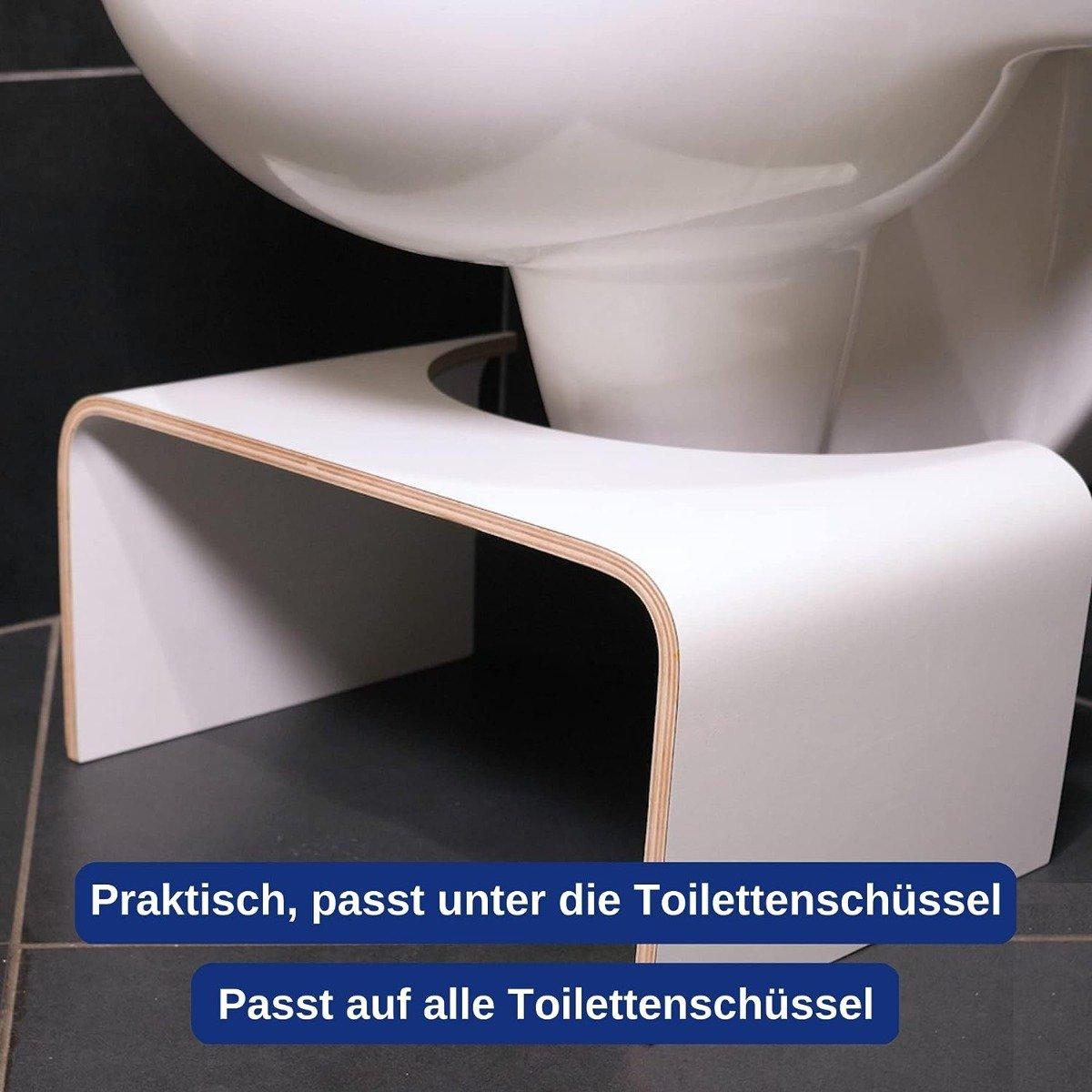 Well Care Toilettenhocker Holz Weiss  