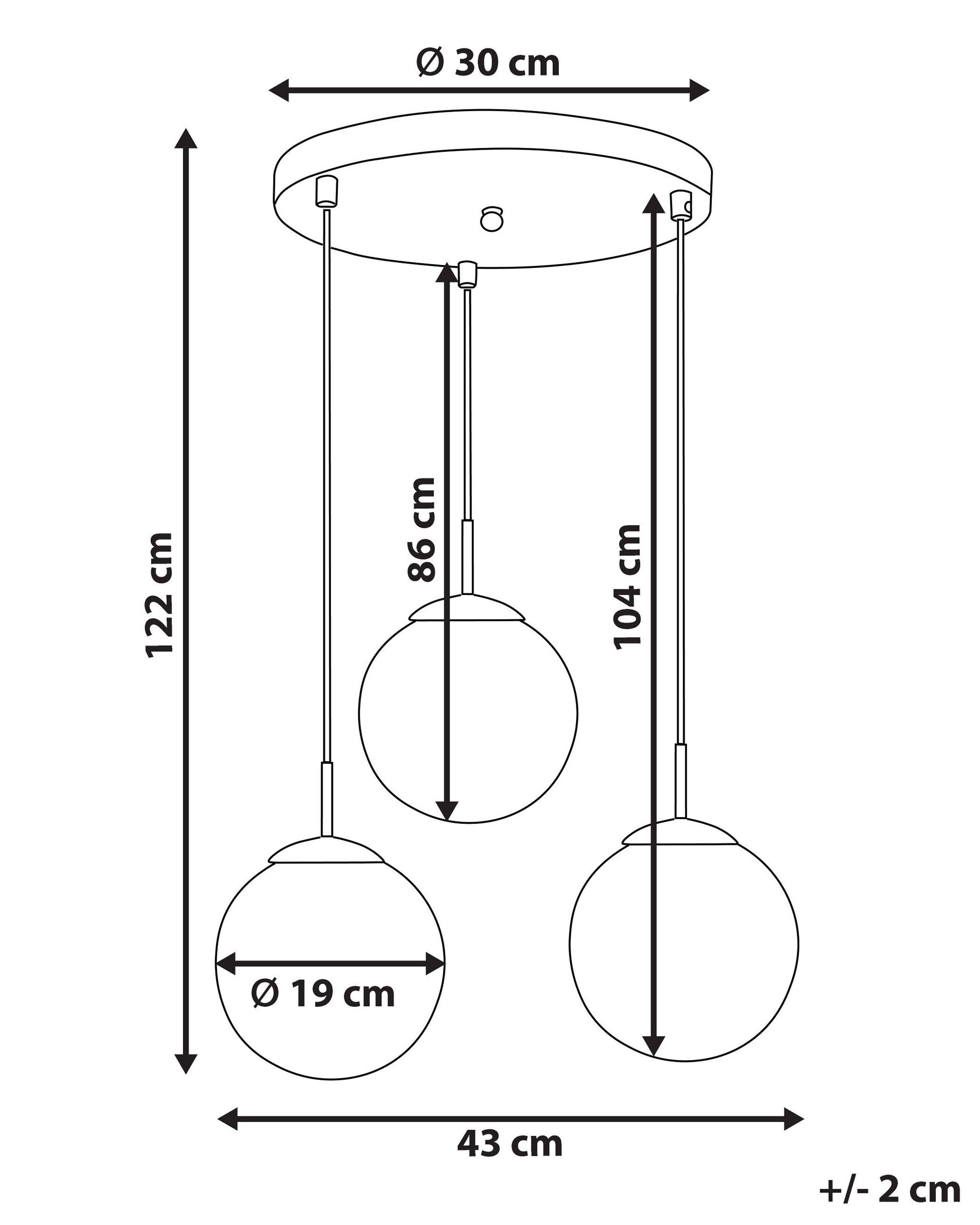 Beliani Lampadario en Ferro Moderno KANGAROO  