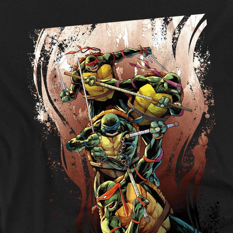 TEENAGE MUTANT NINJA TURTLE  Earthy Rainbow Warriors Maglietta 