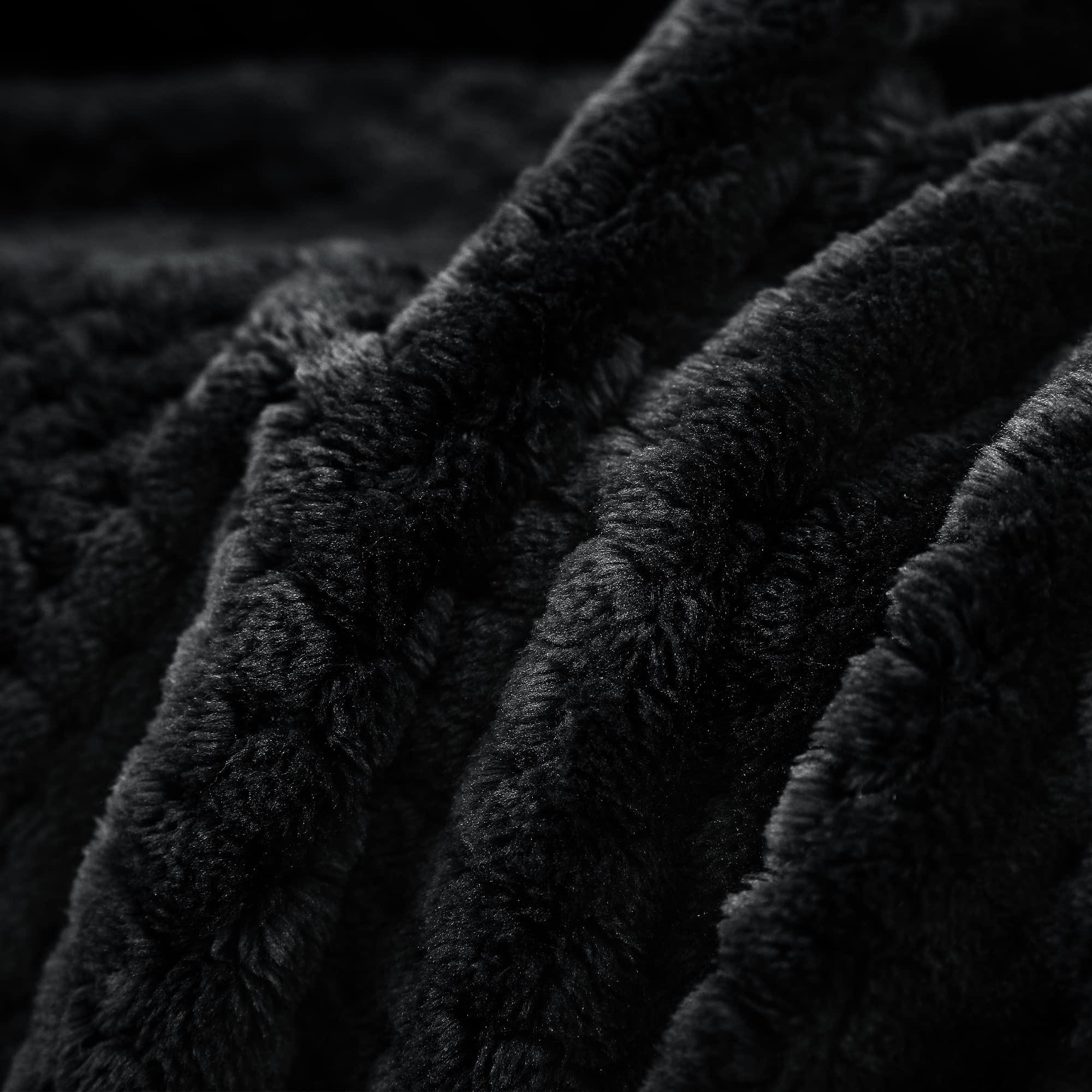 Alopini Coperta in pile super morbida calda motivo a nido d'ape  