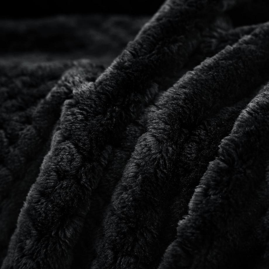 Alopini Coperta in pile super morbida calda motivo a nido d'ape  