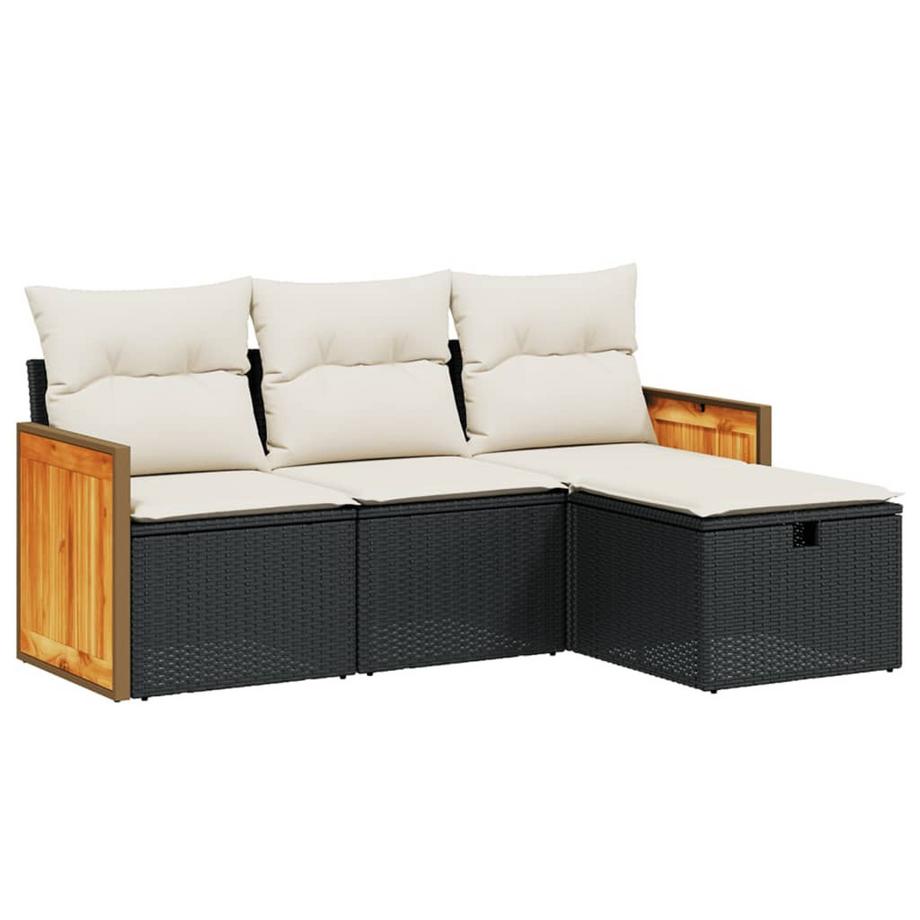 Ensemble de canapés de jardin rotin synthétique