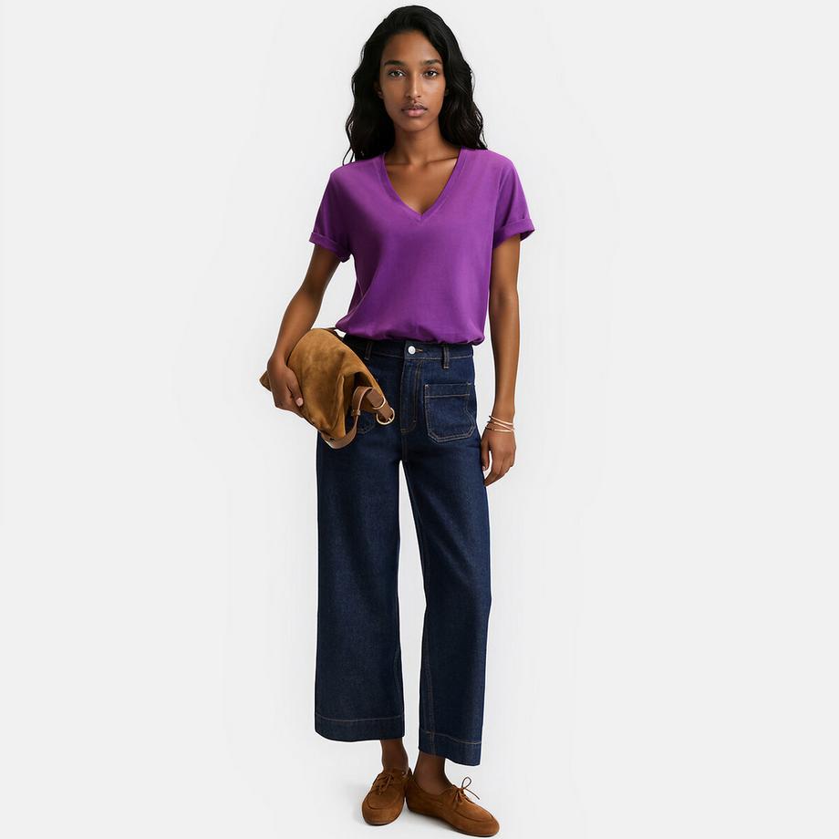 La Redoute Collections T-shirt loose col V  