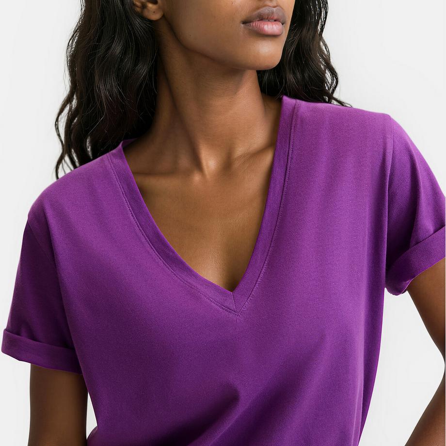 La Redoute Collections T-shirt loose col V  