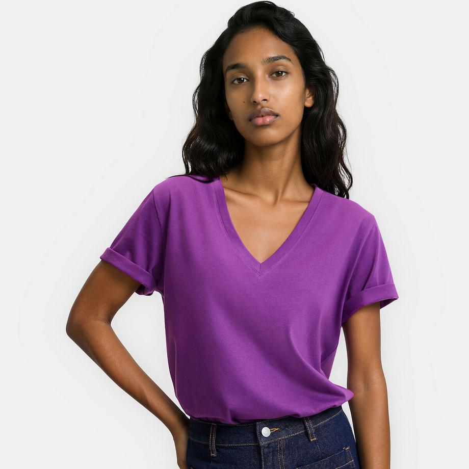 Tshirt en coton col V