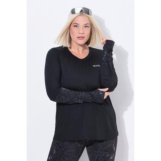 Ulla Popken Classic Girocollo Maniche Lunghe Maglia Funzionale Riciclata  