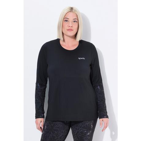 Ulla Popken Classic Girocollo Maniche Lunghe Maglia Funzionale Riciclata  