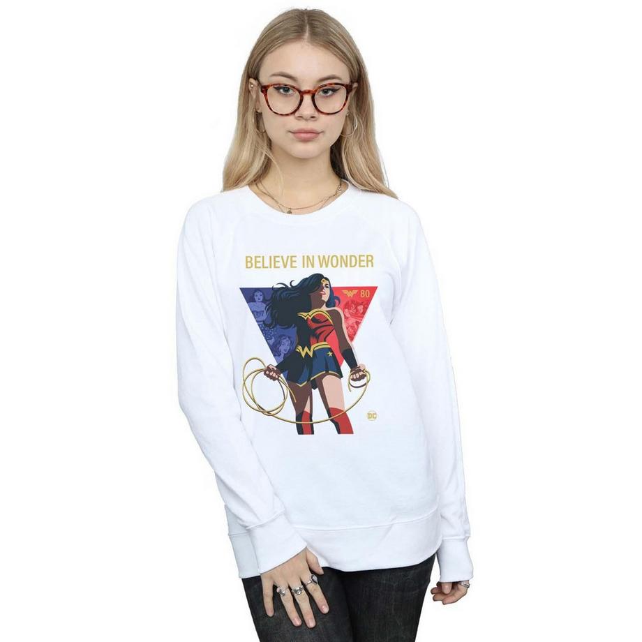 DC COMICS 80th Anniversary Believe In Wonder Sweatshirt  