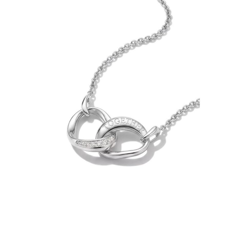 Thomas Sabo  Collier Together en  Sterling Recyclé avec Zircons 