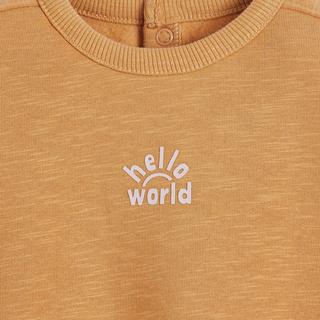 La Redoute Collections  Sweatshirt mit Rundhalsausschnitt und Druckknopfleiste 