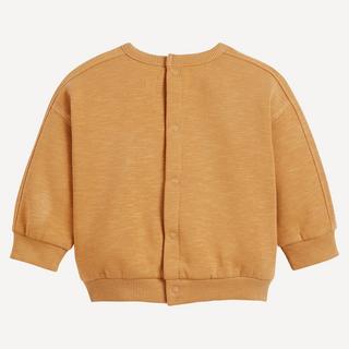 La Redoute Collections  Sweatshirt mit Rundhalsausschnitt und Druckknopfleiste 