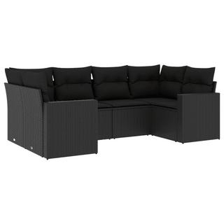 VidaXL set divano da giardino Polirattan  