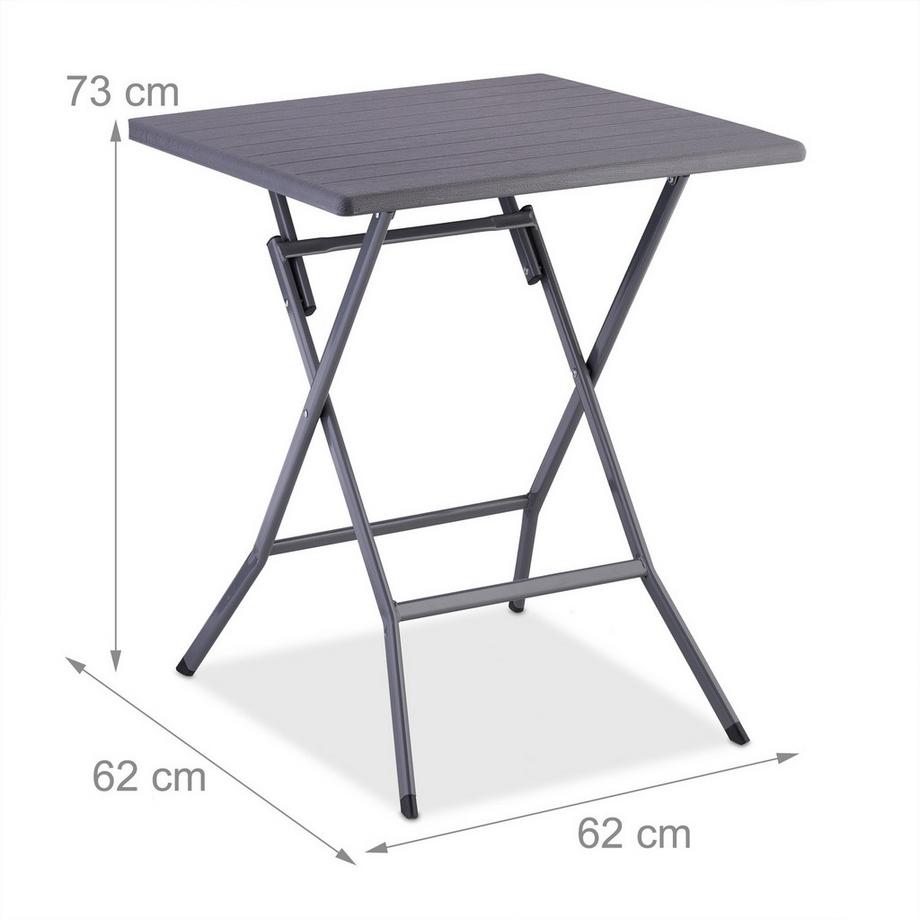 B2X 3-teiliges Balkonmöbel-Set in Holzoptik  