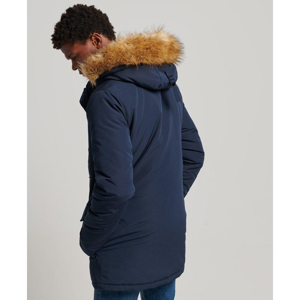 Superdry  kapuzenparka mit kuntpelz uperdry everet 