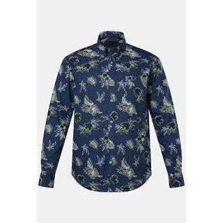 JP1880  Hemd, Langarm, Buttondown-Kragen, floraler Print, Modern Fit 