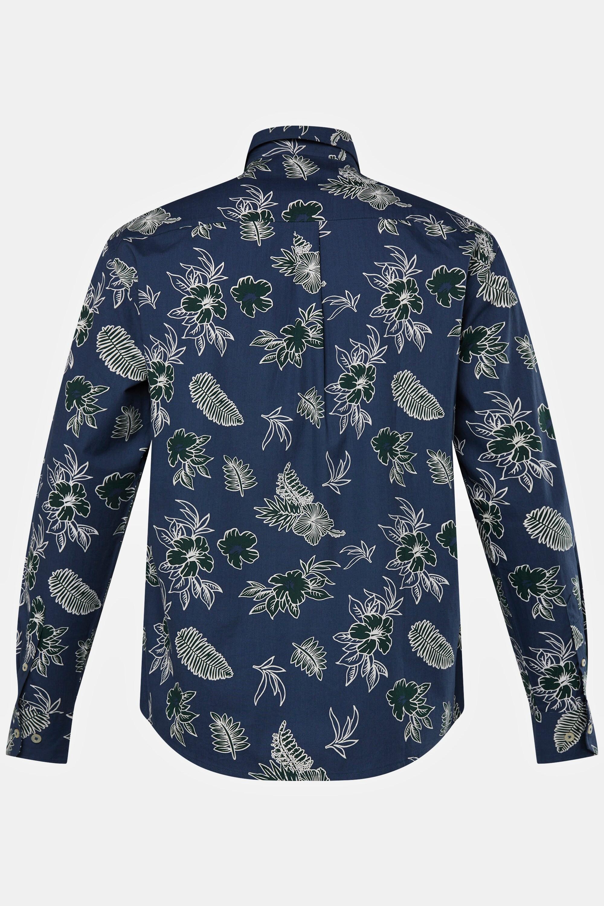 JP1880  Hemd, Langarm, Buttondown-Kragen, floraler Print, Modern Fit 