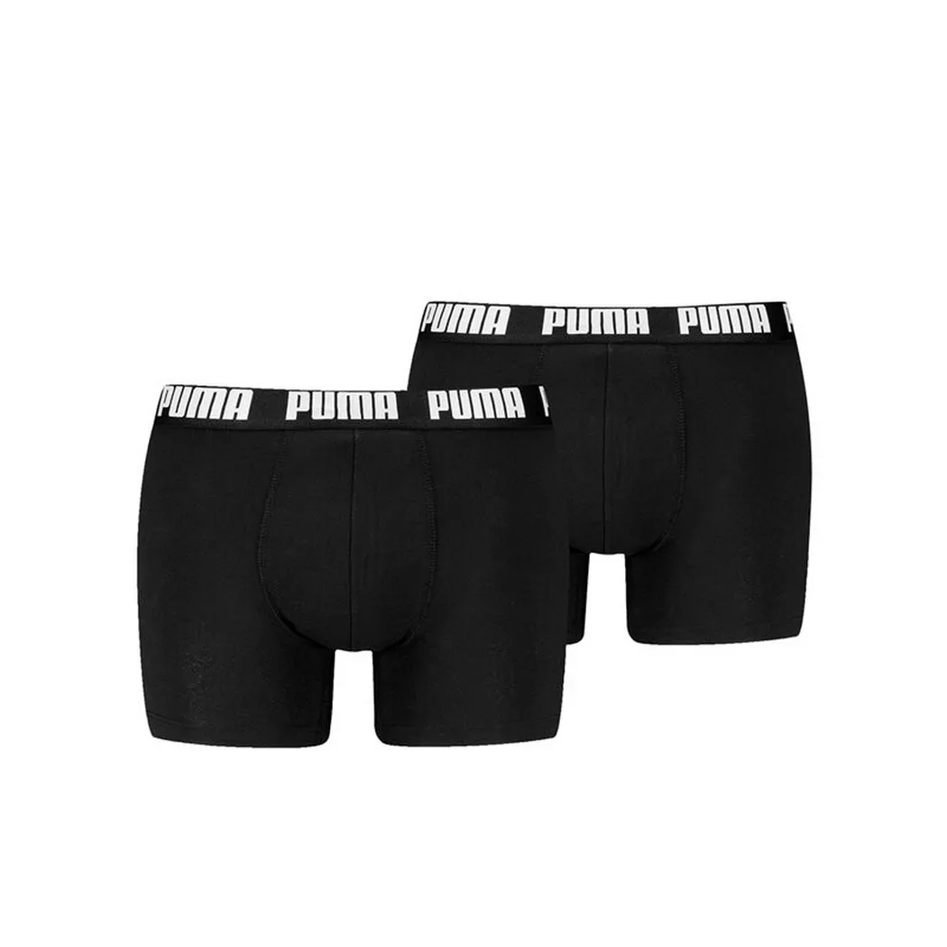 Puma - Boxer de base, Boxer Basic Lot de 2, S, Noir