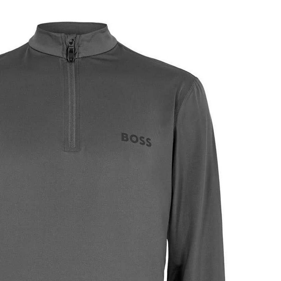 BOSS Top manica lunga con cerniera ad un quarto  