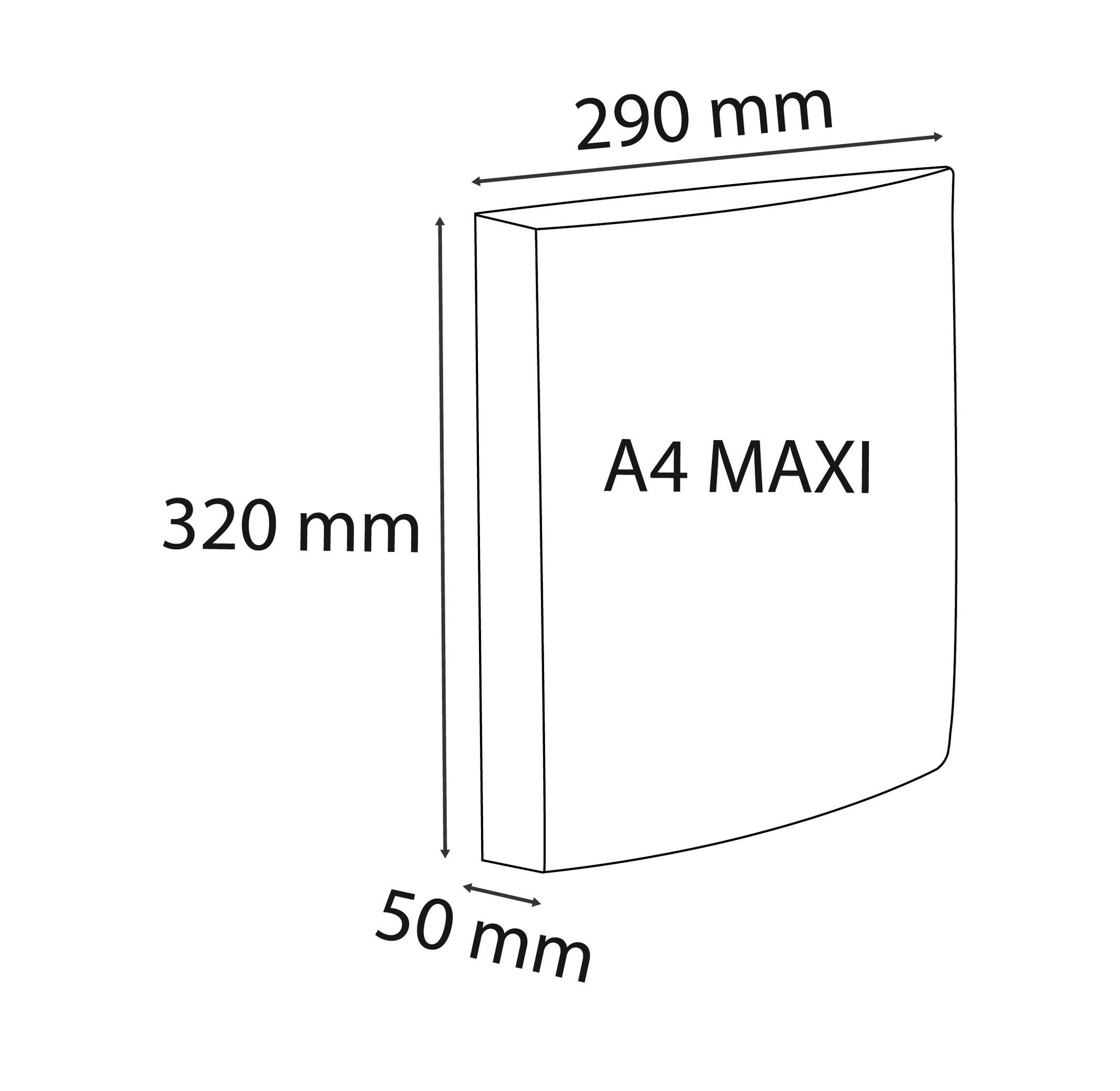 Exacompta Raccoglitore 4 anelli a D 30mm polipropilene Exabinder Exactive - A4 maxi - x 10  