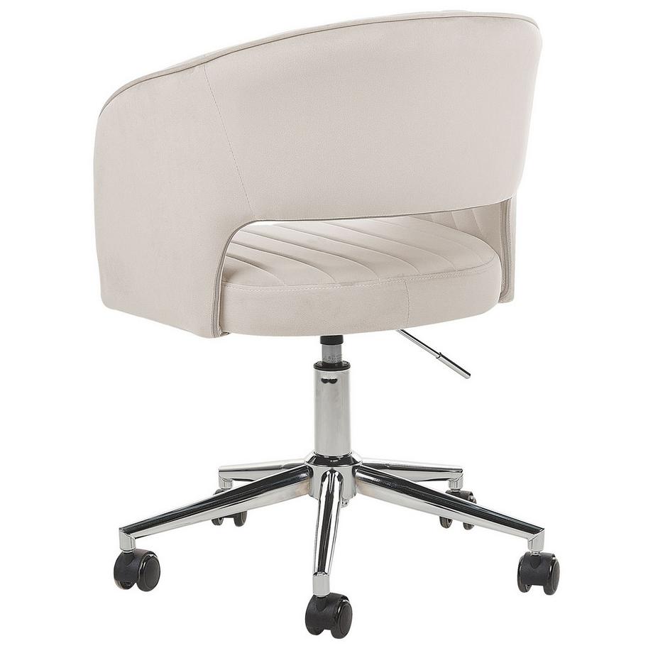 Beliani Sedia da scrivania en Velluto Scandinavo KATONAH  