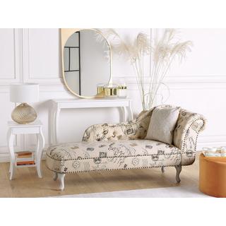 Beliani Chaise longue versione destra en Poliestere Glamour NIMES  