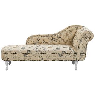 Beliani Chaise longue versione destra en Poliestere Glamour NIMES  