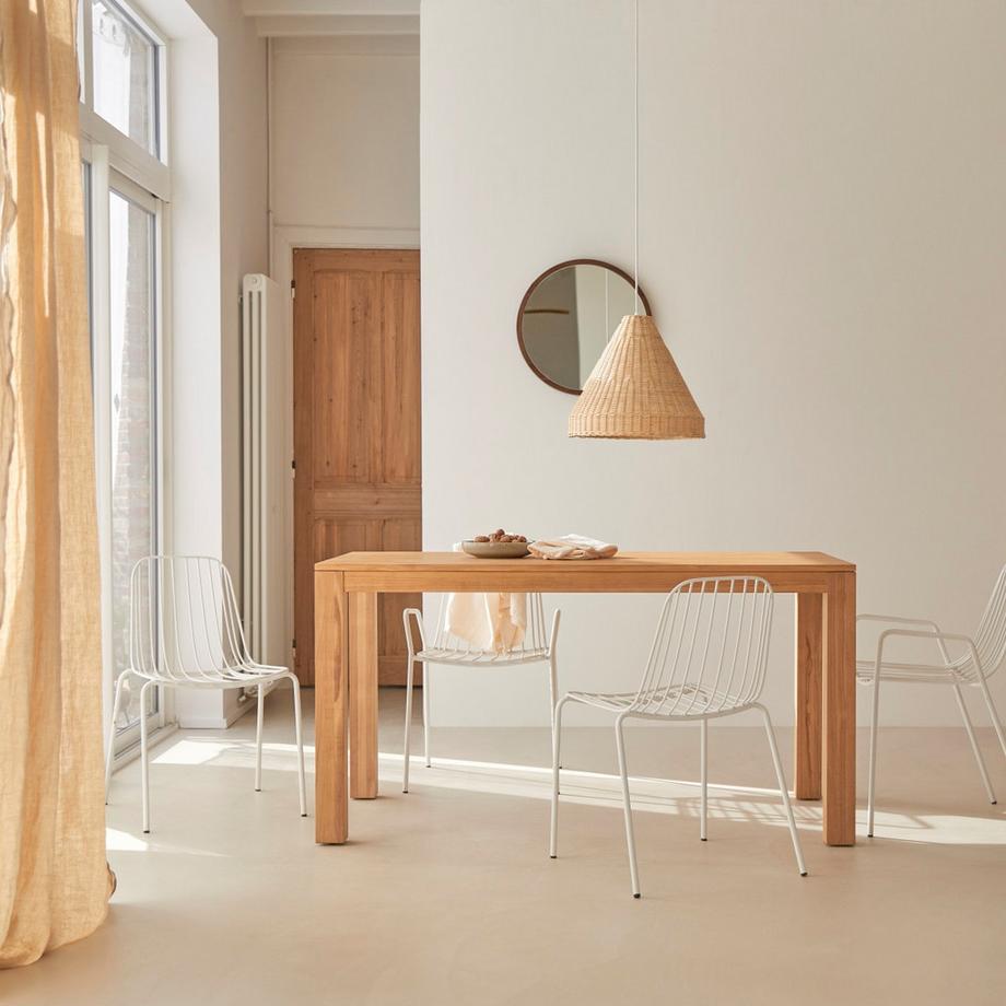 Tikamoon Tavolo rettangolare in teak massello per 4-6 persone Eden  