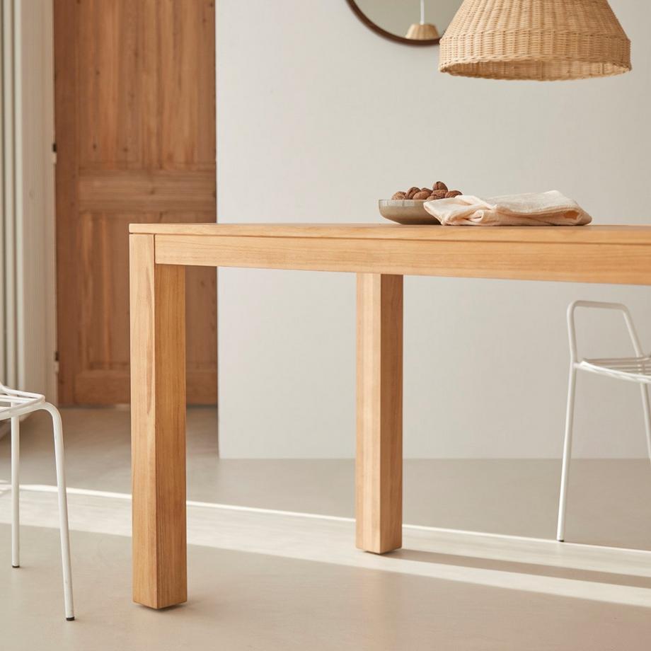 Tikamoon Tavolo rettangolare in teak massello per 4-6 persone Eden  