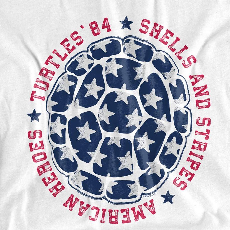 TEENAGE MUTANT NINJA TURTLE  T-Shirt4 Juillet Shells And Stripes 