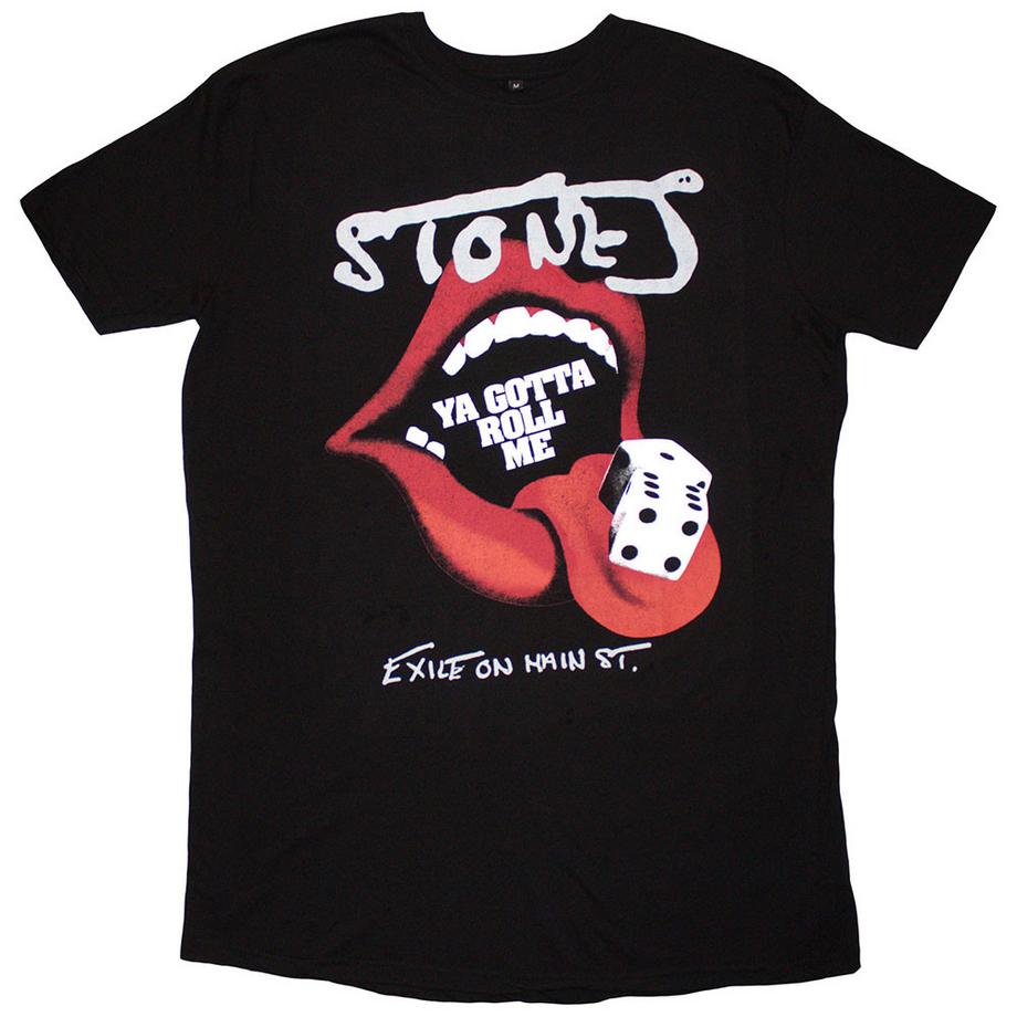 The Rolling Stones  Robe T-ShirtStyle Imprimé Au Dos Ya Gotta Roll Exile 