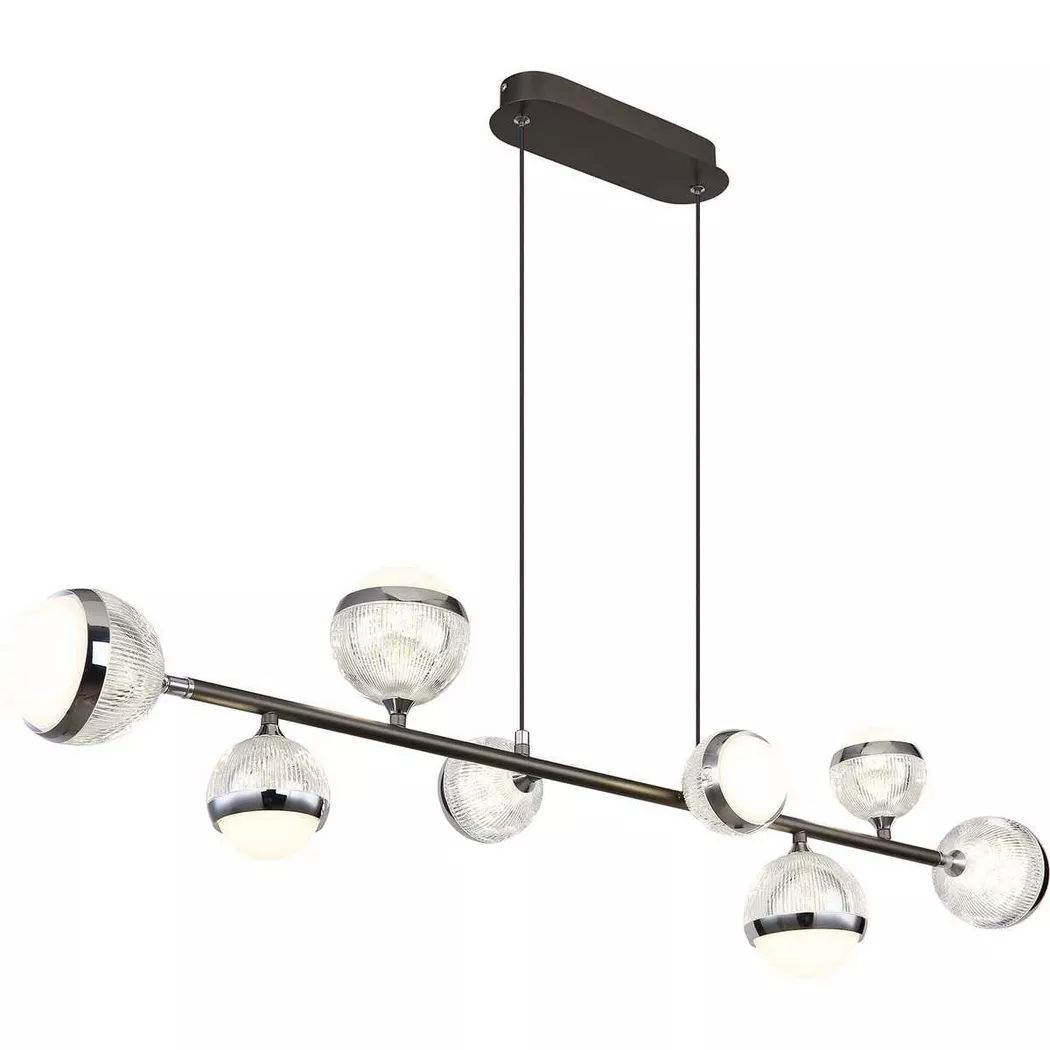 mutoni light – Hängeleuchte Untsy Metall titanfarben gebürstet LED 109, One Size